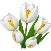 white tulips  sticker