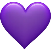 Heart purple  sticker