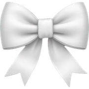 white bow sticker