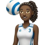 volleyball player sticker