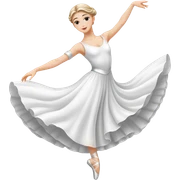 white dancer sticker