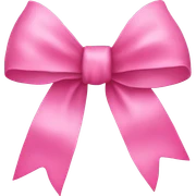 pink bow sticker