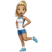 Sport girl sticker