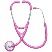 Pink stethoscope sticker
