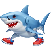 Tiburon con zapatos  sticker