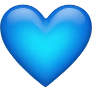 blue heart  sticker