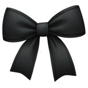 black bow sticker