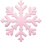 pastel pink snowflake  sticker