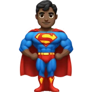 Bodybuilder Superman sticker