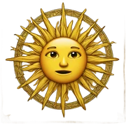 the sun tarot card  sticker