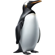 Penguin singing sticker