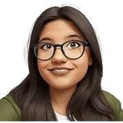 smiling girl with glasses portrait sticker