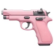 pastel pink pistol sticker
