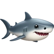 cute Chubby little shark sticker