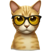 Cat with sunglasses sticker