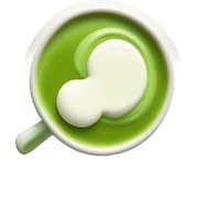 Matcha with cream sticker
