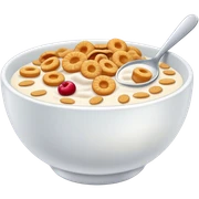 Cereals with milk sticker