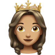dainty gold tiara princess sticker