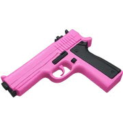 Pink gun sticker