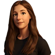 smiling girl with brown hair sticker
