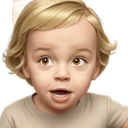 blonde girl portrait parody sticker