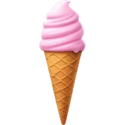pink ice cream sticker