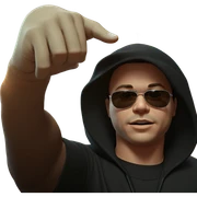cool guy in sunglasses meme sticker