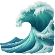 ocean wave sticker