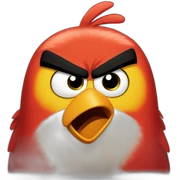 Angry bird sticker