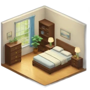 apartment interior isometric sticker