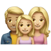 blonde family sticker