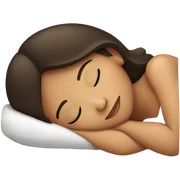 Brunette girl sleepin sticker