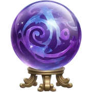 fortune ball in purple and blue shades sticker