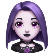 goth pastel heart sticker