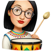 Festive Drummer sticker