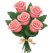 Bridgerton Inspired Emoji : Rose Bouquet – A beautiful bouquet, echoing the romantic themes and promenades of the series. sticker