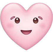 light pink heart sticker