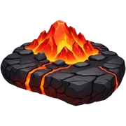 Lava floating space, rocks, lava lava sticker