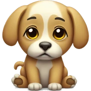 cute sad animal sticker