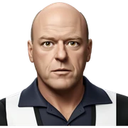 bald male in collared shirt sticker