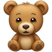 Light brown teddy bear sticker
