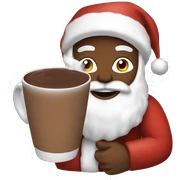 Santa with hot Cocoa  sticker