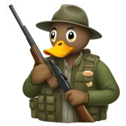 Duck hunting sticker