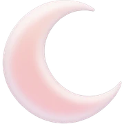 pastel pink moon sticker