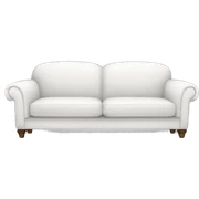 cartoon white sofa character sticker