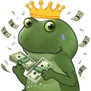 bufo money rain sticker