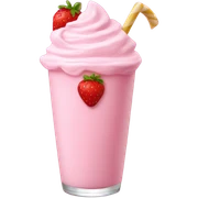strawberry milkshake sticker