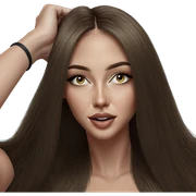 realistic portrait of girl sticker