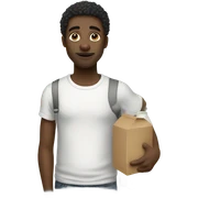 Black man going to milk store sticker