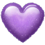 lavender sparkly heart sticker